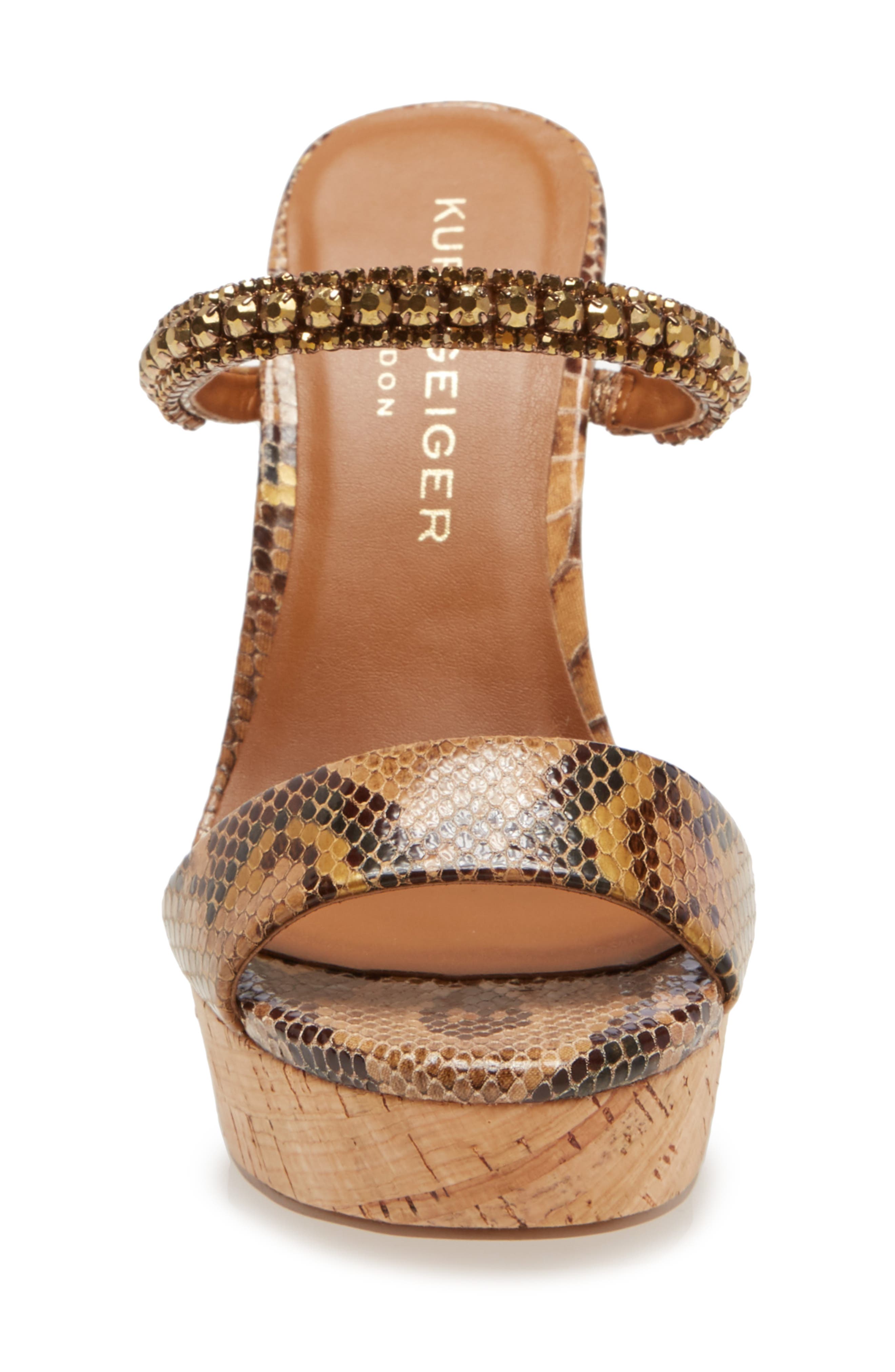 Kurt Geiger London Alexia Platform Wedge Slide Sandal, Alternate, color, 
