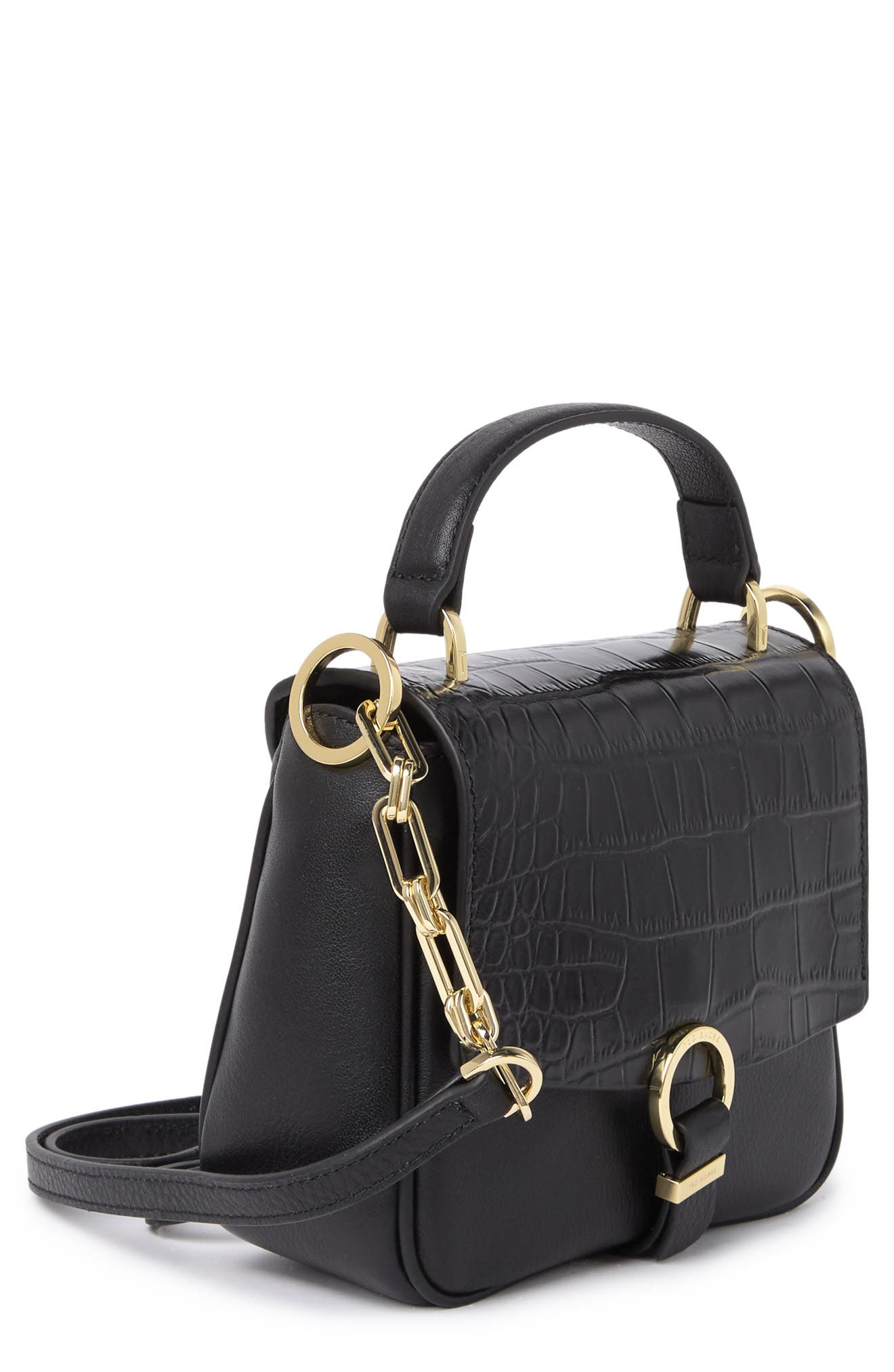 Ted Baker London Loop & Tab Grainy Mini Crossbody, Alternate, color, 