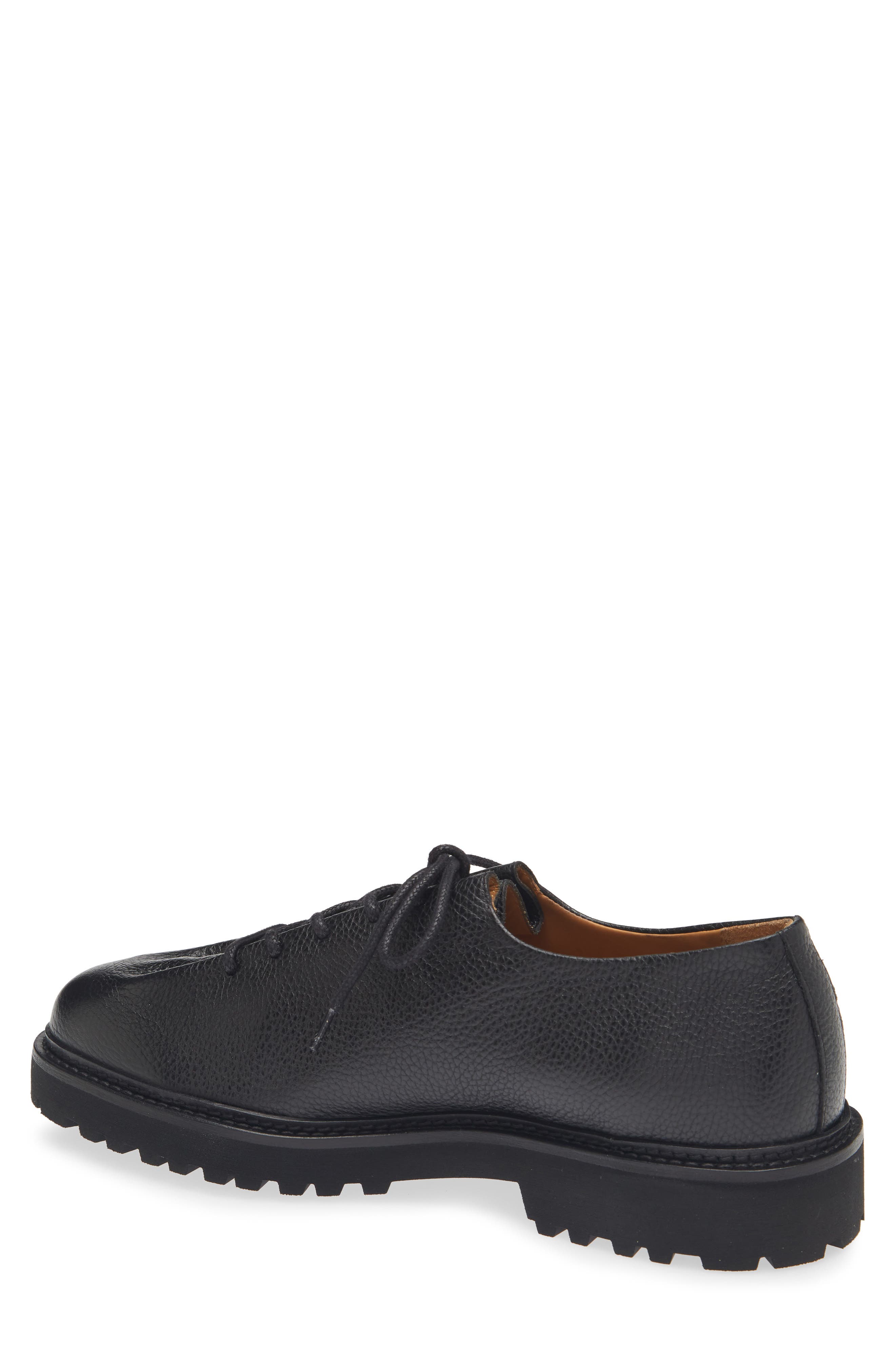 JACQUES SOLOVIERE Edouard Lug Sole Wholecut Shoe, Alternate, color, Black