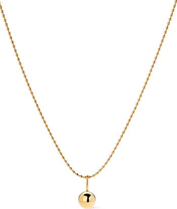 Ana Luisa Gold Pendant Necklace - Sphere Charm Necklace