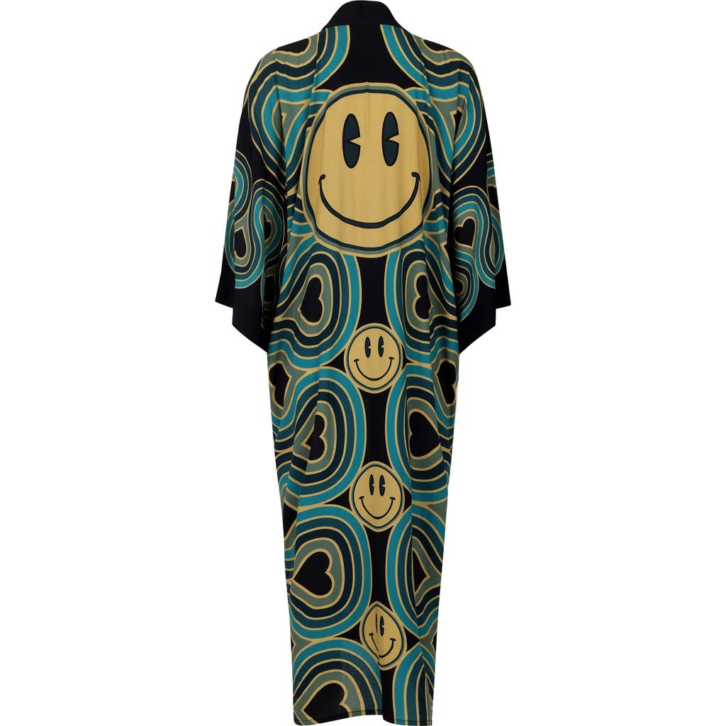 Henelle Duster Robe in Blue Smiley  product