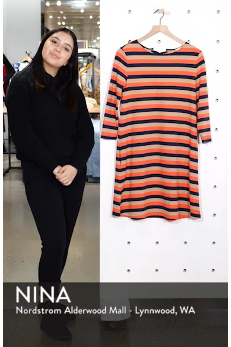 Tie Back Stripe Knit Dress video