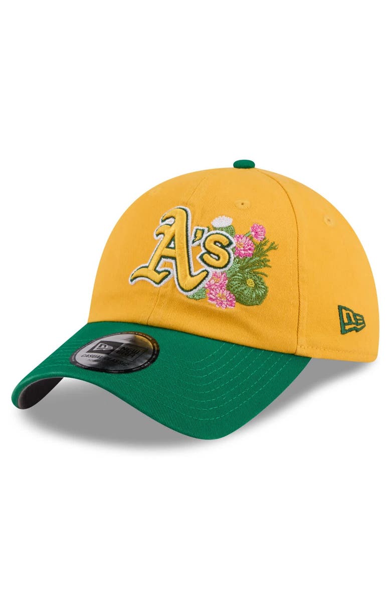 New Era Men's New Era  Gold/Green Athletics 2026 Spring Training Casual Classic Adjustable Hat, Alternate, color, Gold
