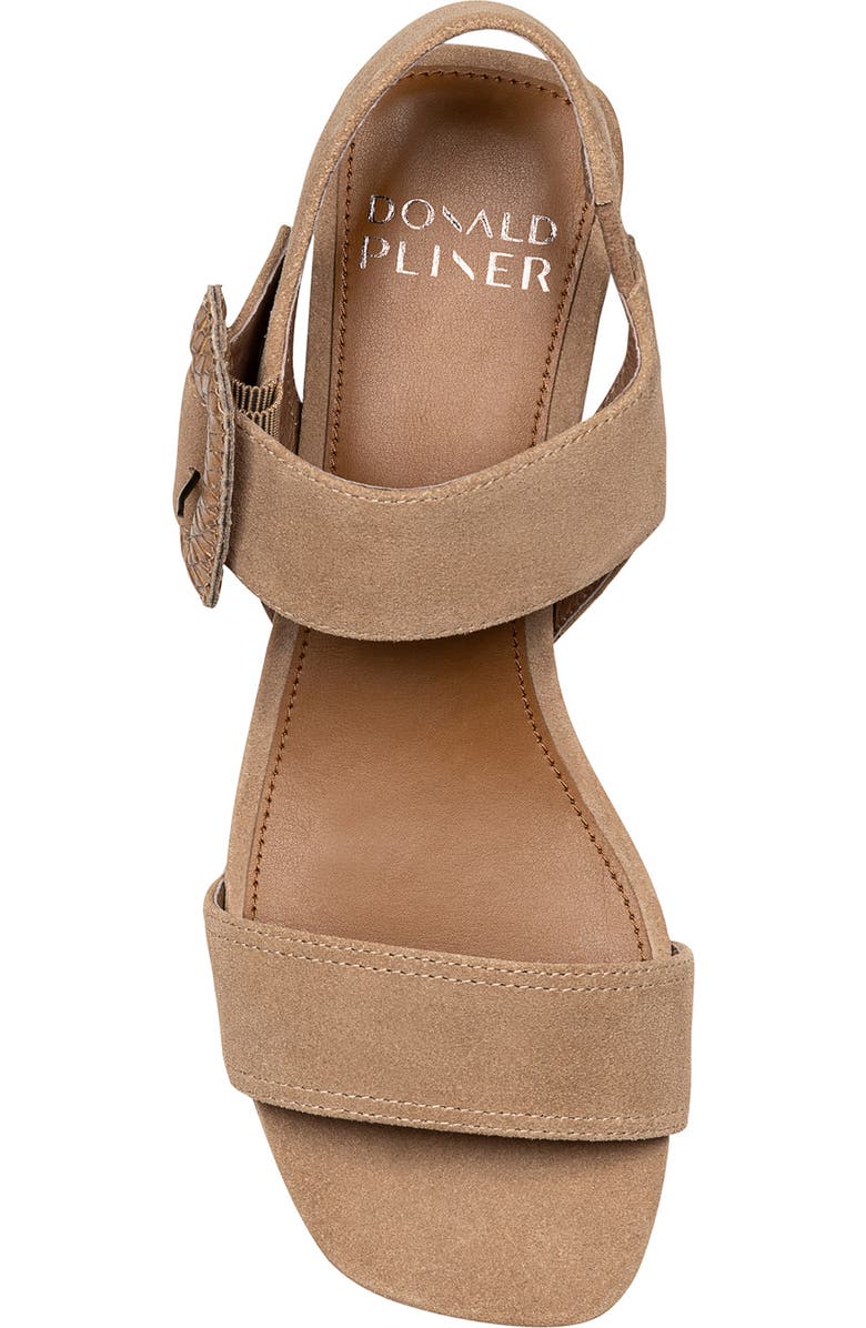 Donald Pliner Oversize Buckle Slingback Sandal, Alternate, color, Tobacco