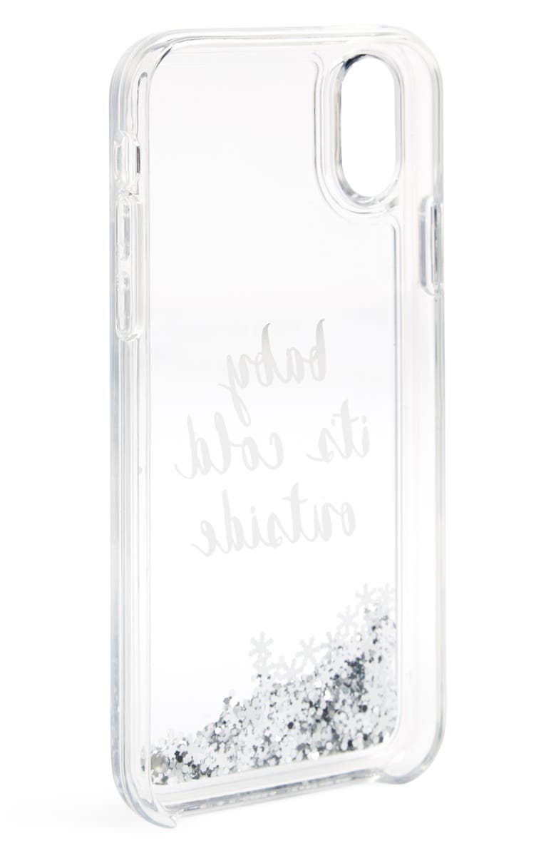 Kate Spade New York baby it's cold outside iPhone X case, Alternate, color,