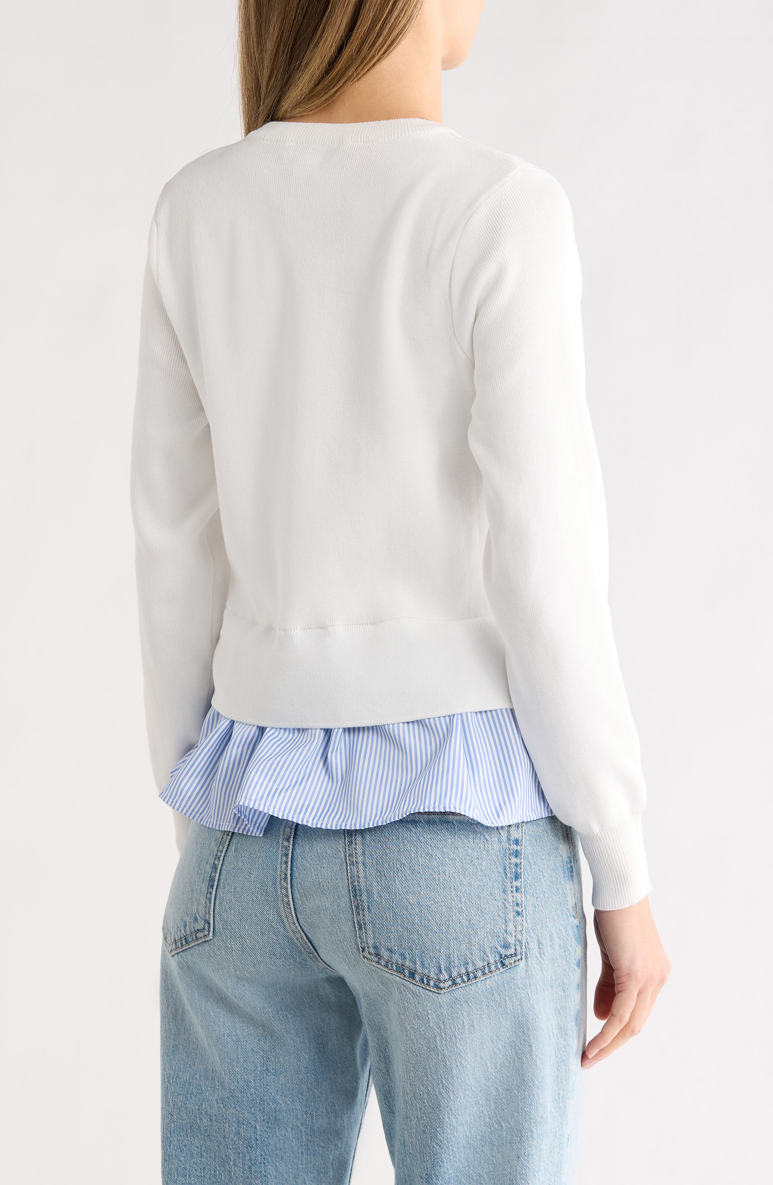 Soutache Bow Twofer Sweater - image 4