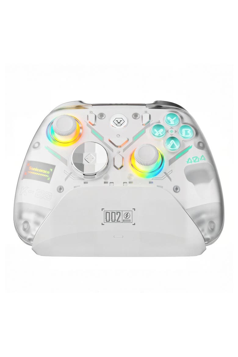 Wireless Gaming Controller, Main, color, White