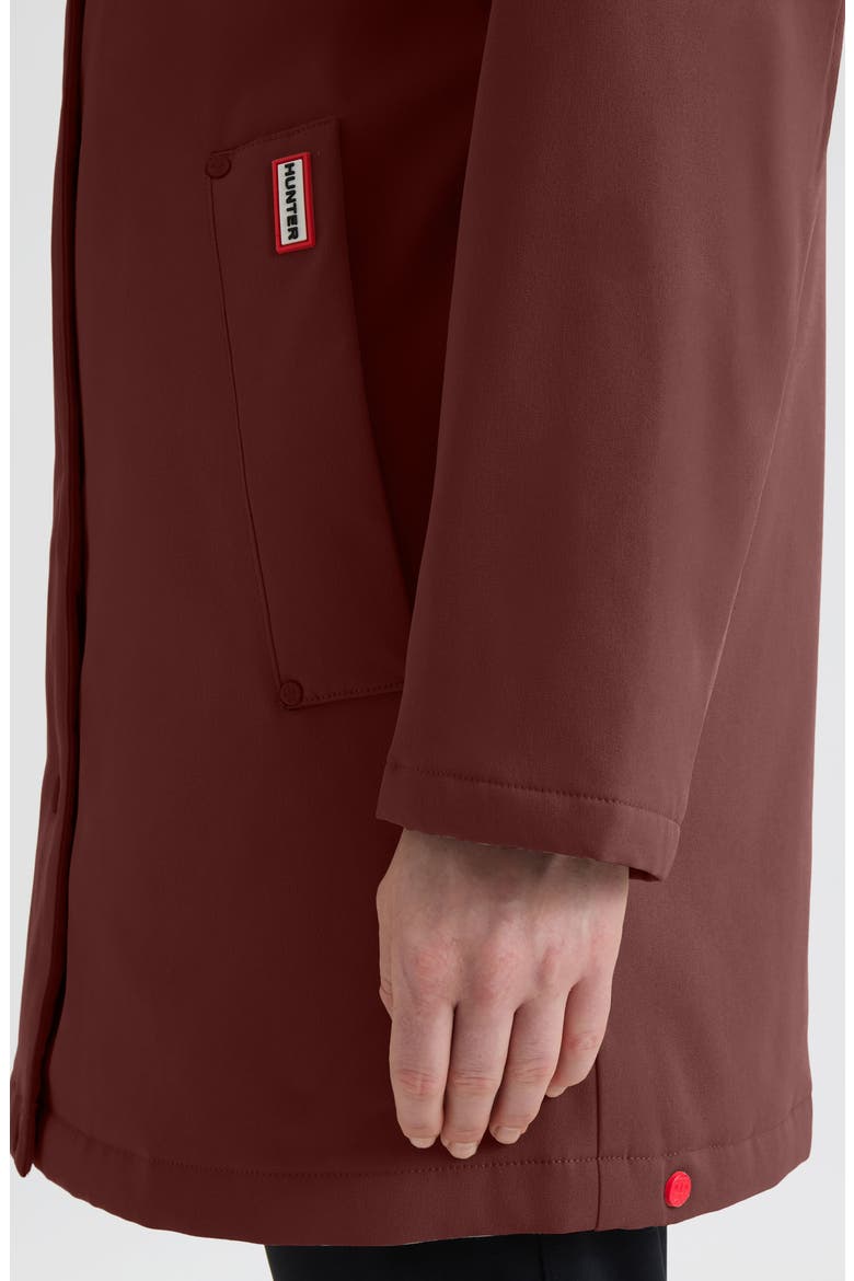 Billie Hooded Raincoat, Alternate, color, RUST