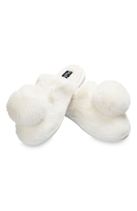 The Gloria Faux Fur Pom Slipper (Women)