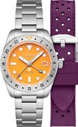 SPINNAKER Croft GMT Automatic Bracelet & Rubber Strap Watch, 39mm