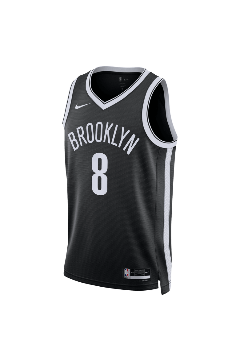 Unisex Nike Egor Dëmin Black Brooklyn Nets Swingman Jersey - Icon Edition, Alternate, color, Black