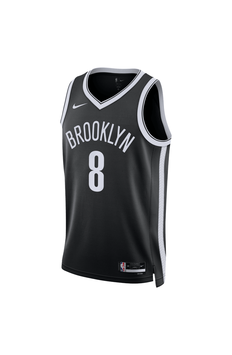 Nike Unisex Nike Egor Dëmin Black Brooklyn Nets Swingman Jersey - Icon Edition, Alternate, color, Black