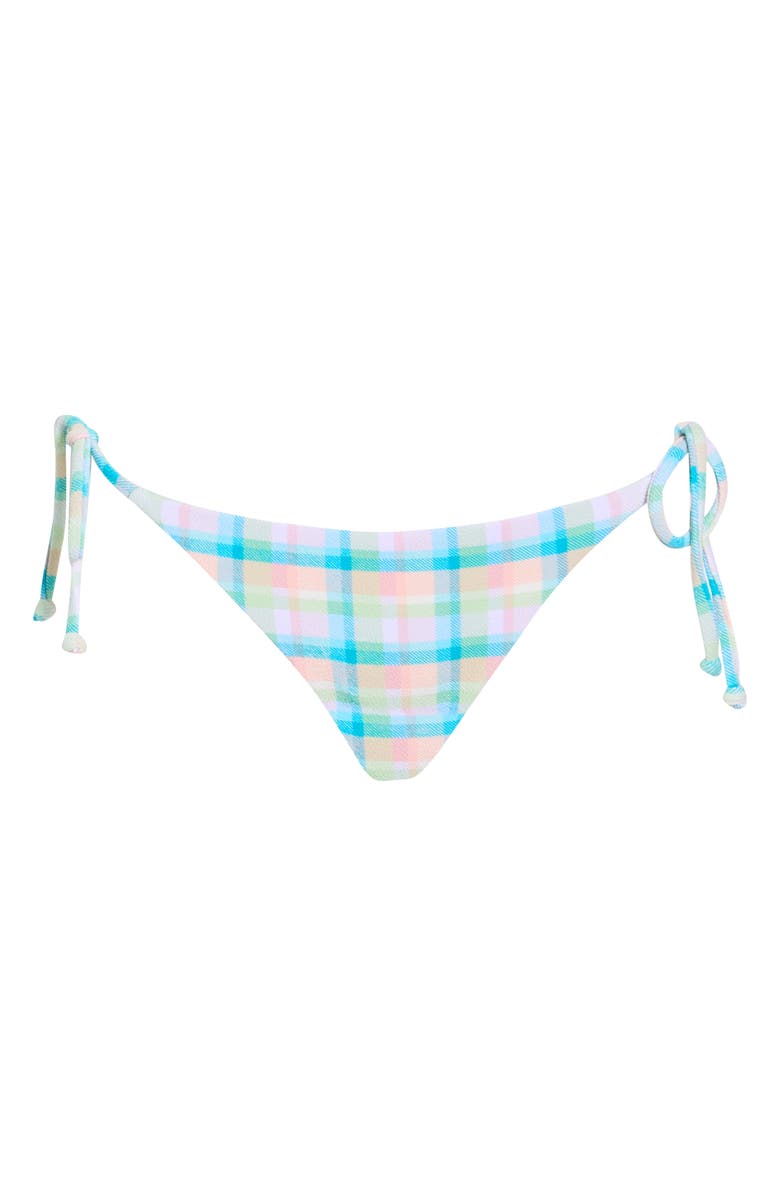 Billabong Check the Waves Tanga Bikini Bottoms, Alternate, color, Multi Check