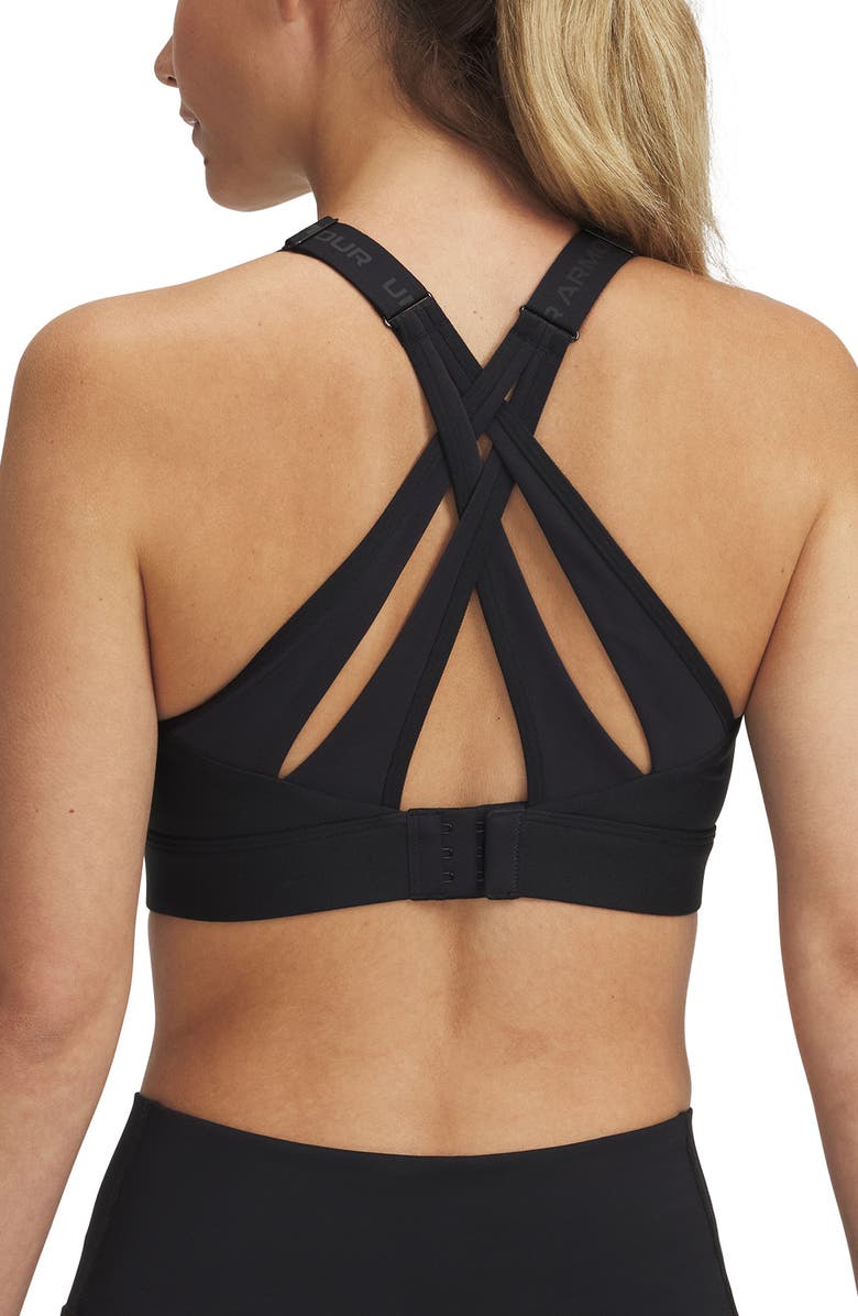 Under Armour Infinity High Strappy Sports Bra, Alternate, color, Black / / Black