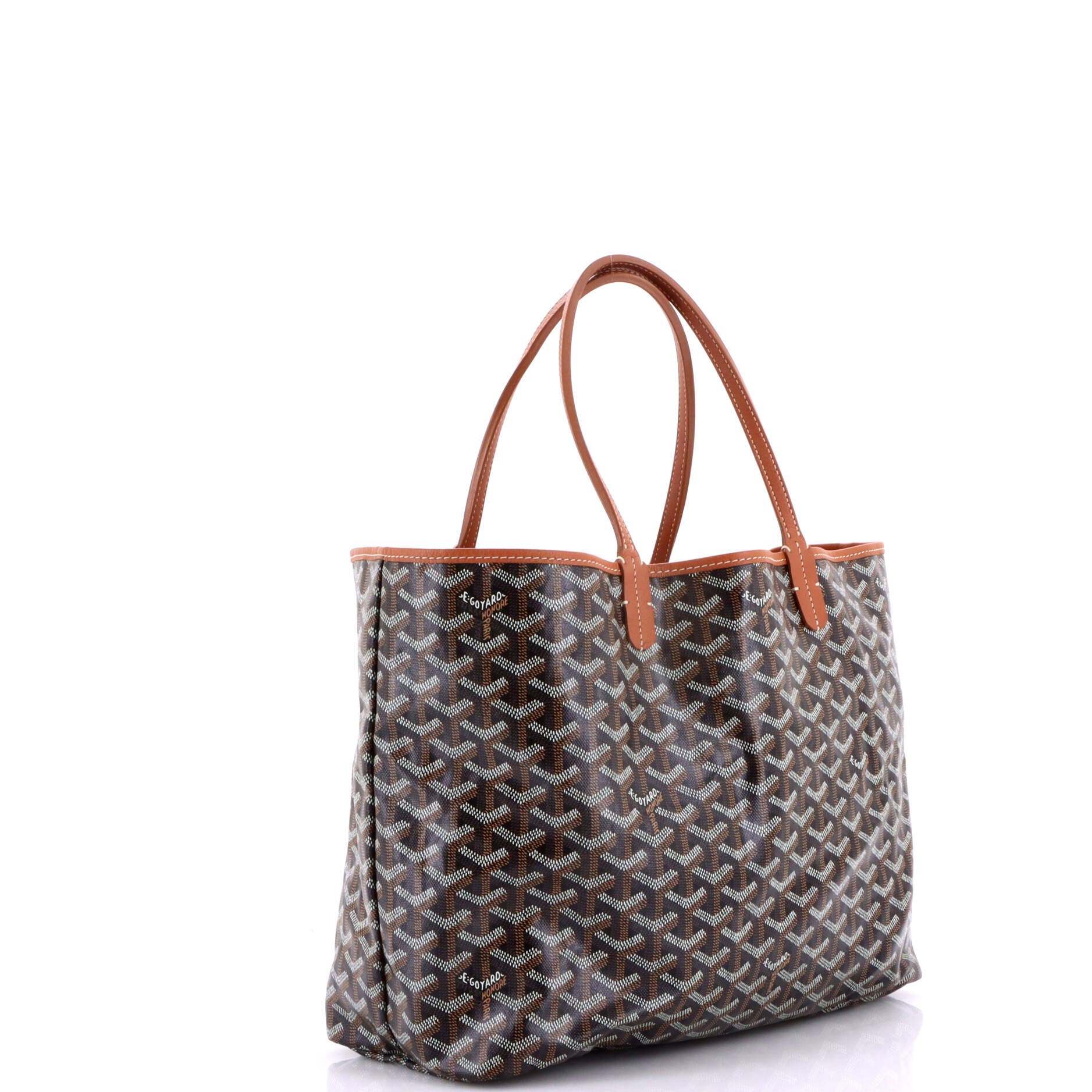 Pre-Owned Goyard Saint Louis Tote Coated Canvas PM, Alternate, color, Brown