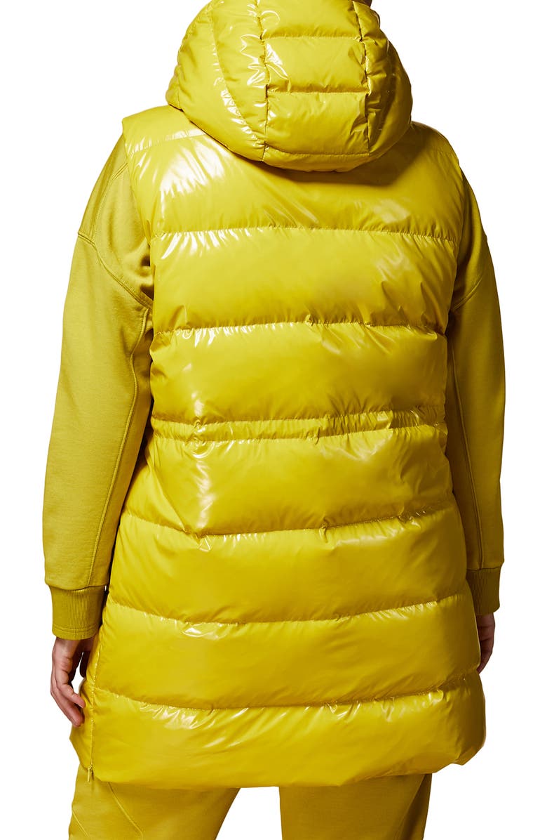 Marina Rinaldi Glossy Quilted Water Repellent Puffer Vest, Alternate, color,