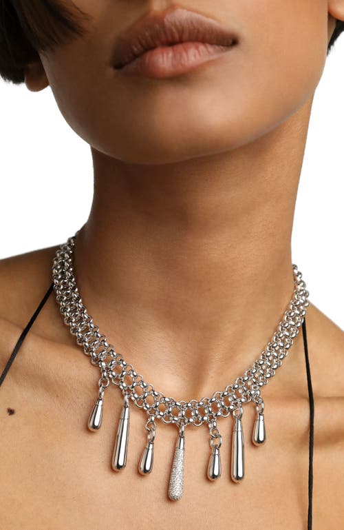 Pdpaola Jelly Choker Necklace In Silver