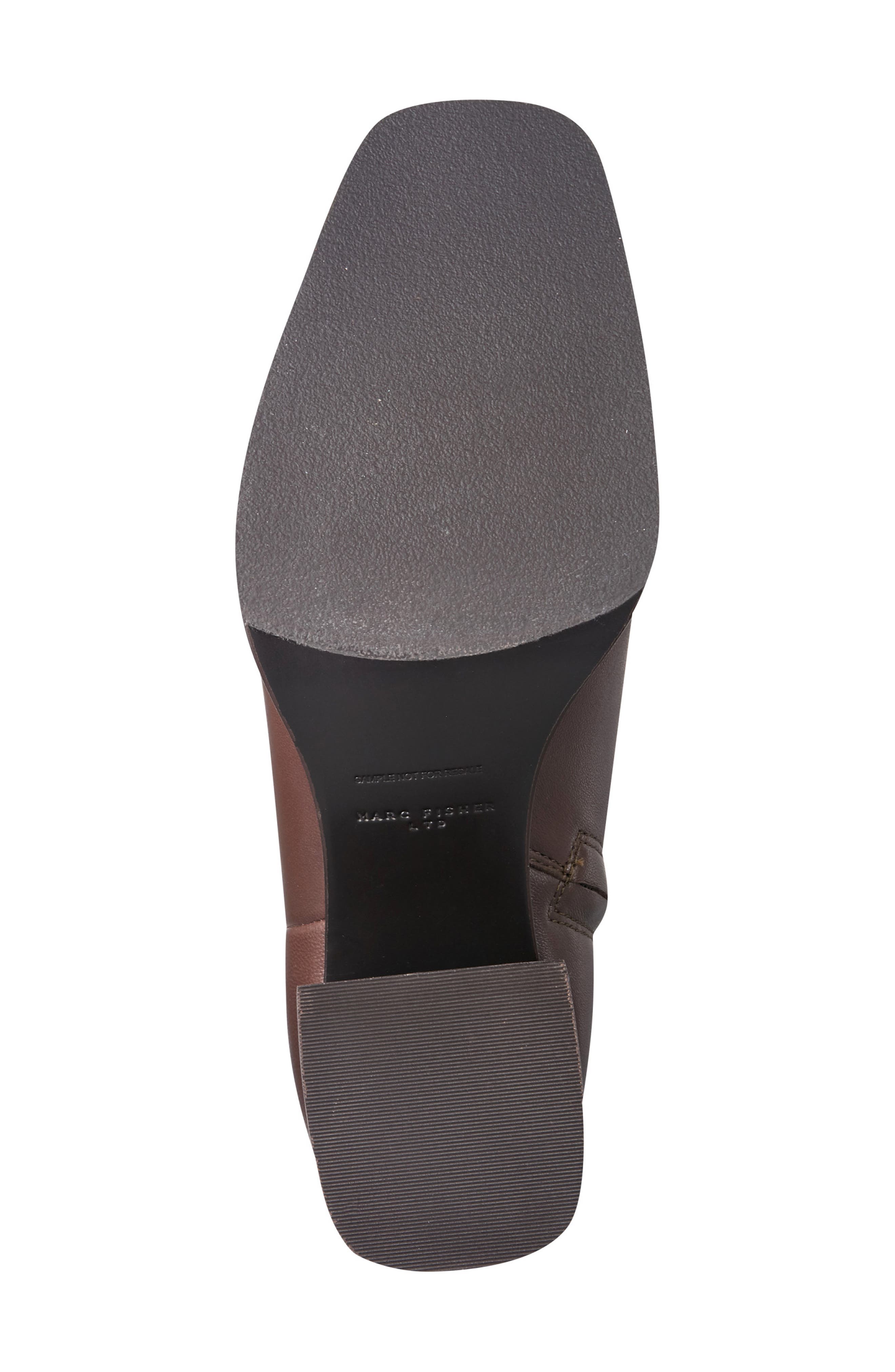 Milley Leather Bootie, Alternate, color, DARK BROWN
