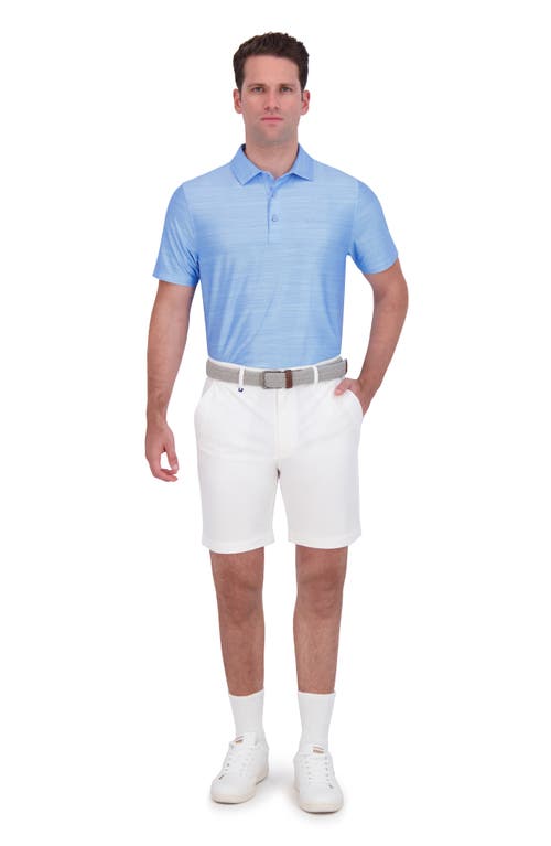 Ben Sherman Mélange Stretch Tech Polo In Blue