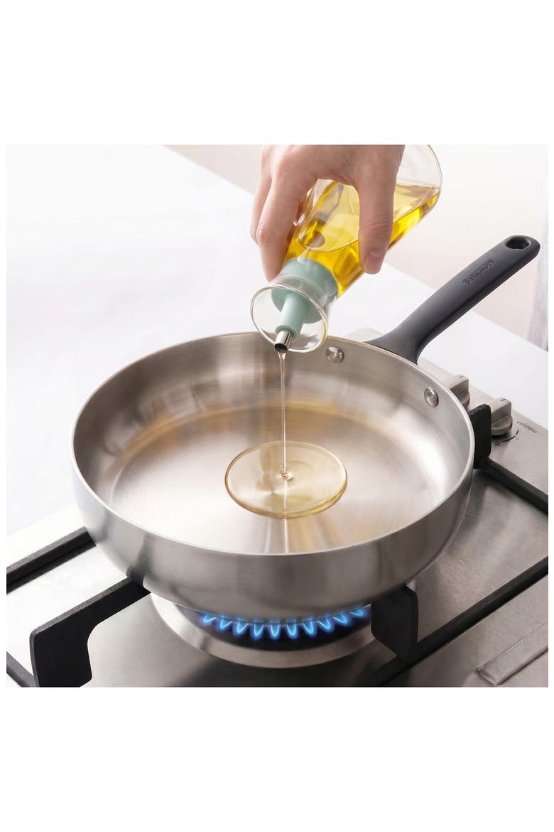 Belly Tri-Ply Stainless Steel Skillet, Alternate, color, SMOKEY BLACK