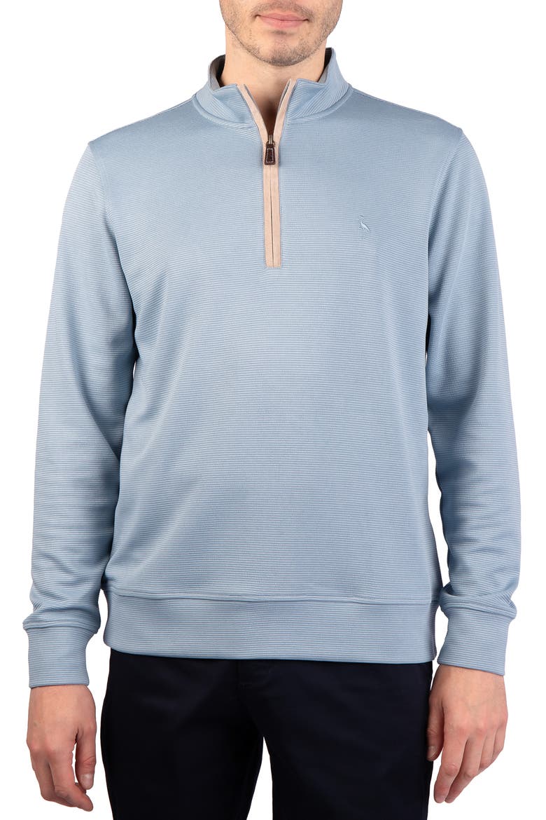 Ottoman Quarter Zip Sweater, Main, color, CORNFLOWER BLUE