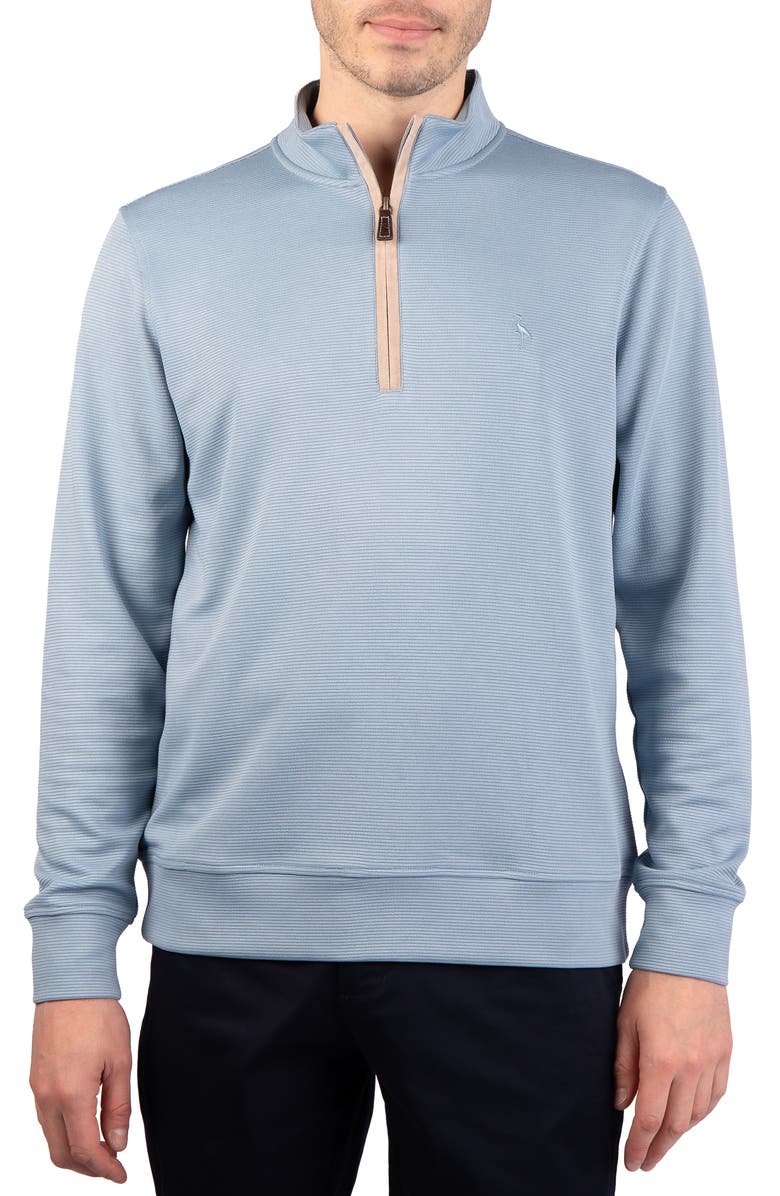 TailorByrd Ottoman Quarter Zip Pullover, Main, color, Cornflower Blue