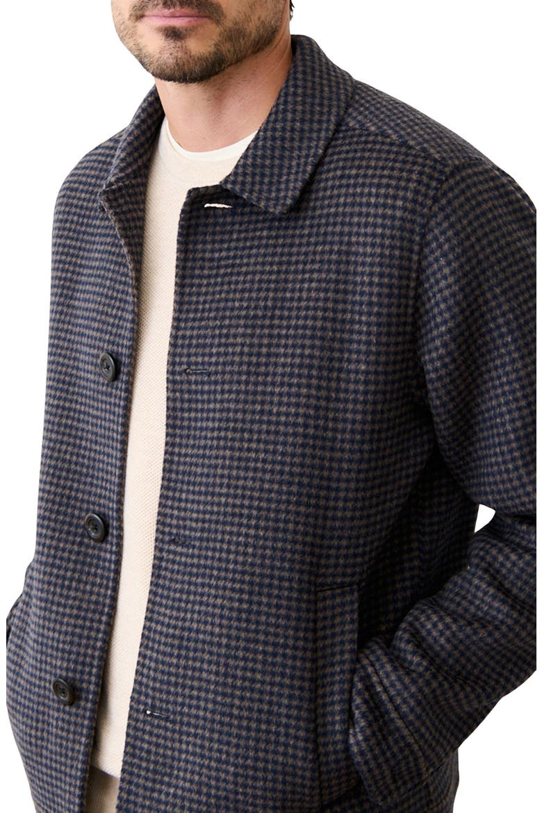 Luca Felted Houndstooth Jacket, Alternate, color, NAVY/ TAUPE HOUNDSTOOTH