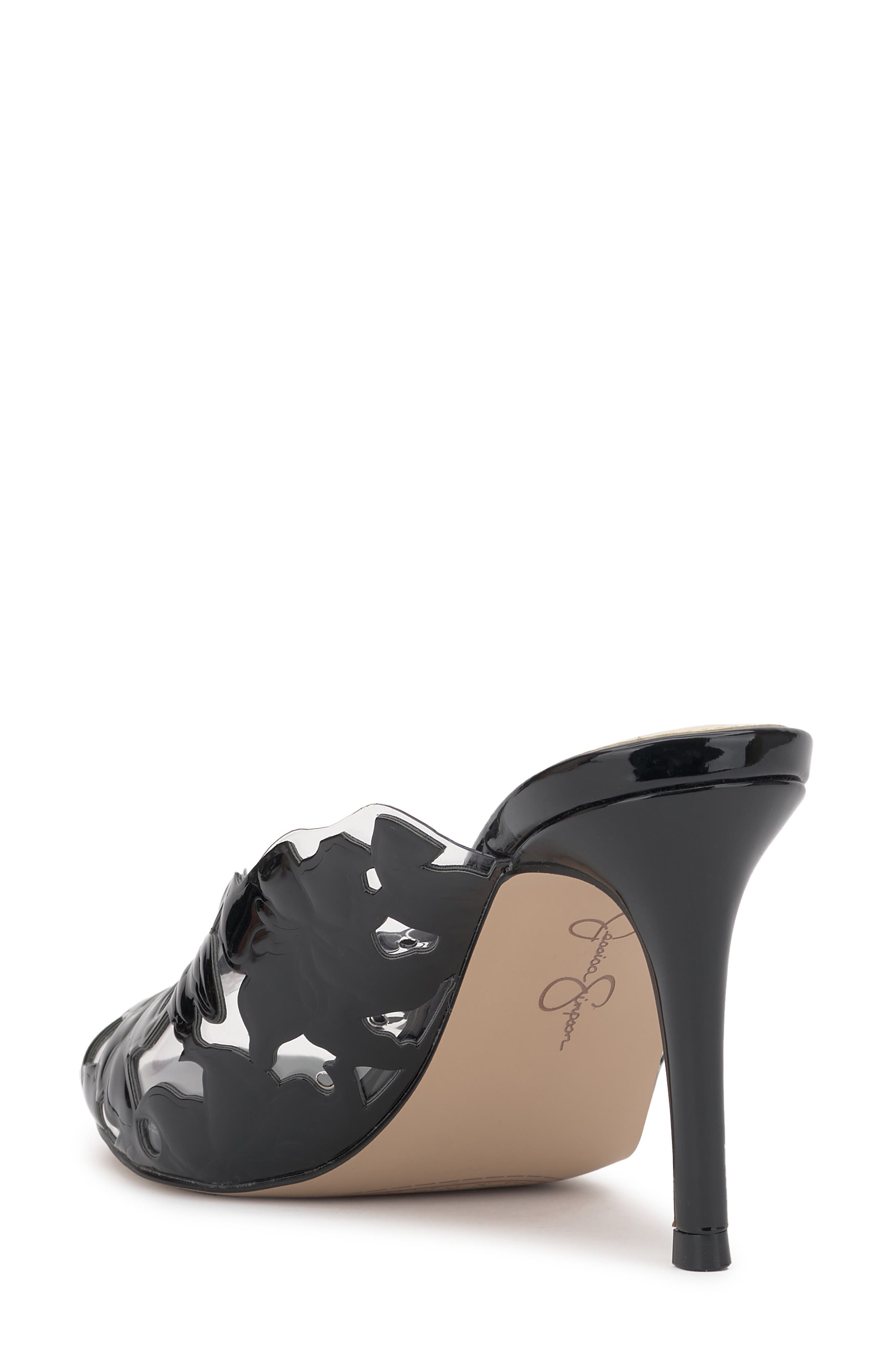 Jessica Simpson Justera Slide Sandal, Alternate, color, Black Patent