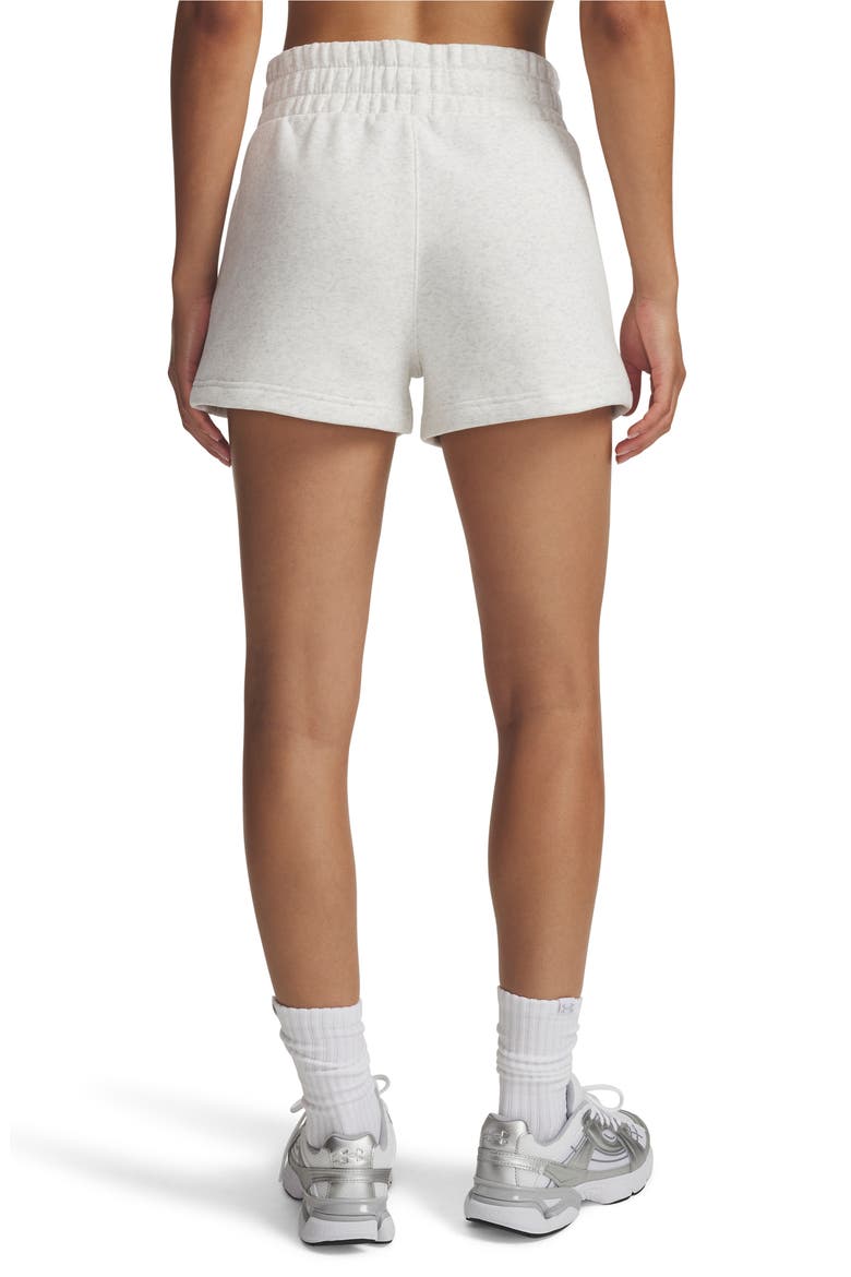 Icon Cotton Blend Fleece Drawstring Shorts, Alternate, color, GRAY LIGHT HEATHER / WHITE