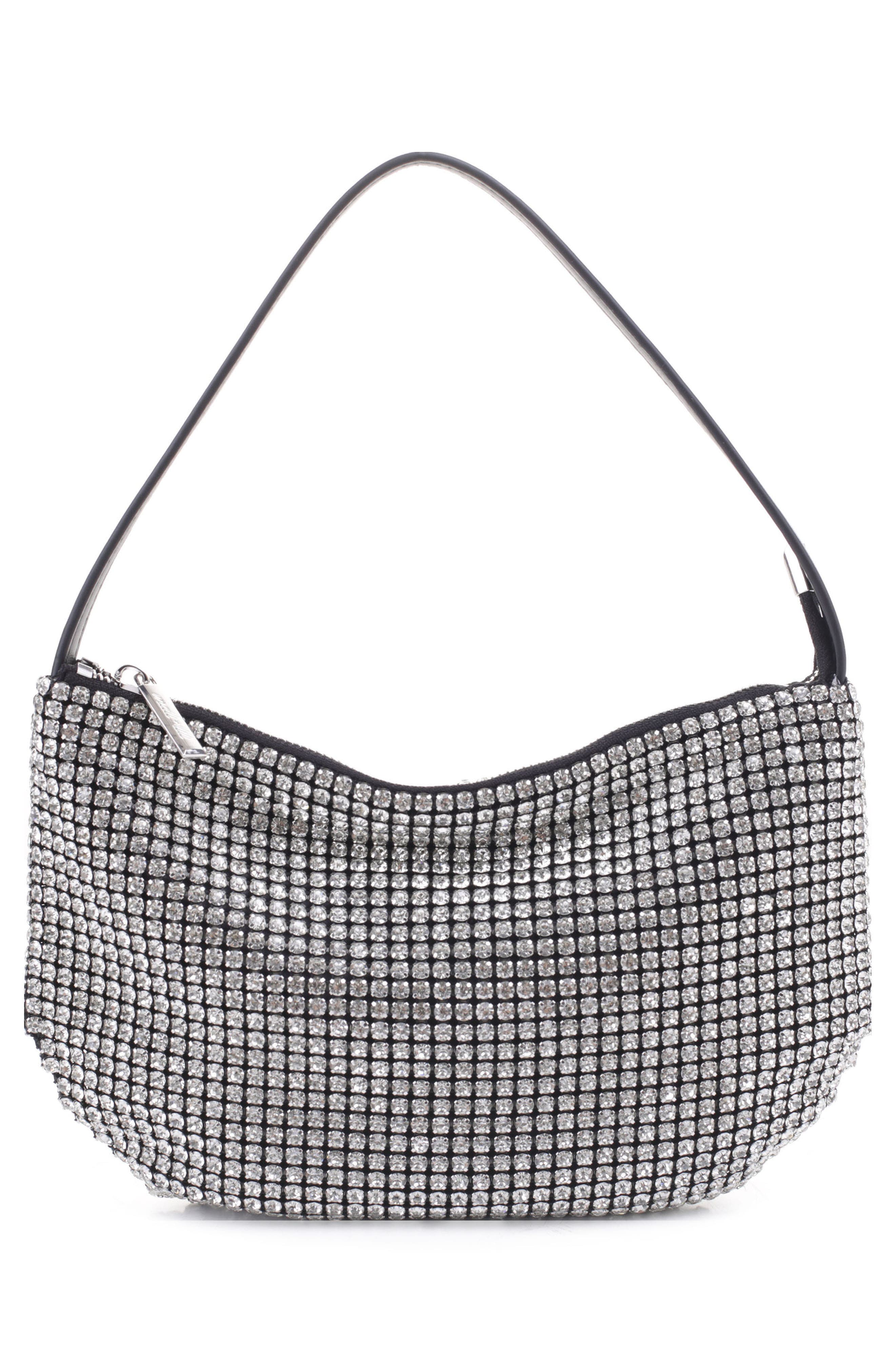 Mali + Lili Luna Rhinestone Shoulder Bag, Alternate, color, 