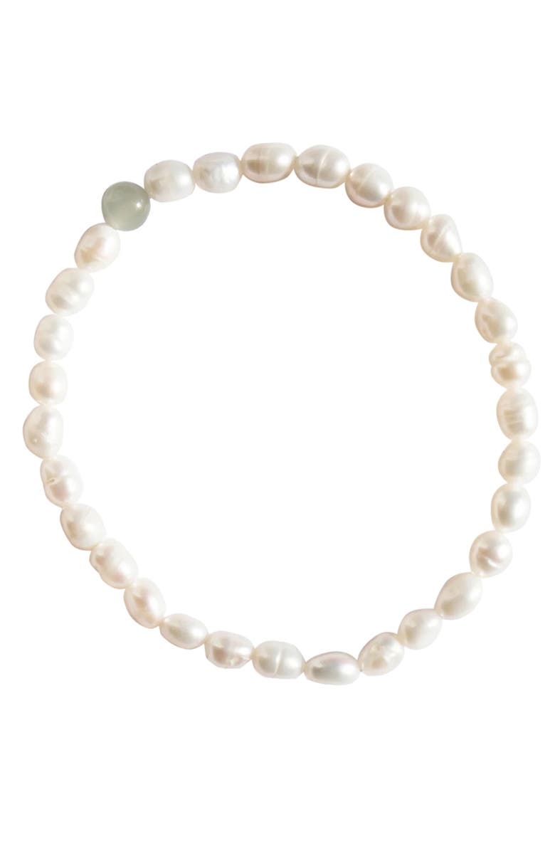 seree Isa Pearl and green jade bracelet, Main, color, 