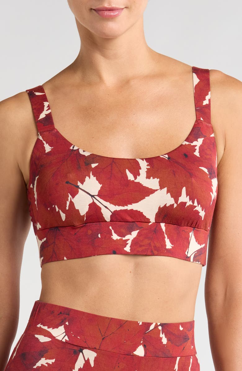 KILO BRAVA Lounge Bralette, Main, color, Fallen Leaves