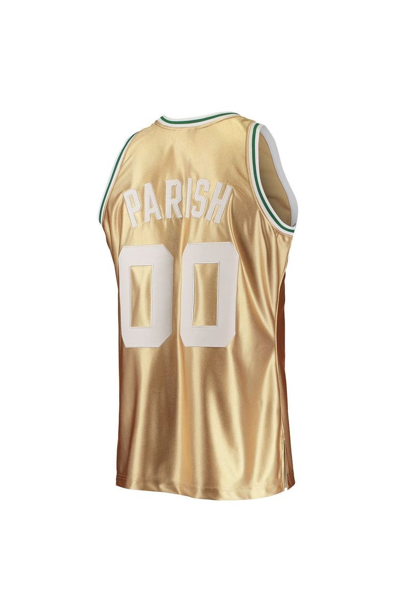 Mitchell & Ness Men's Mitchell & Ness Robert Parish Gold Boston Celtics 75th Anniversary 1985-86 Hardwood Classics Swingman Jersey, Alternate, color, 