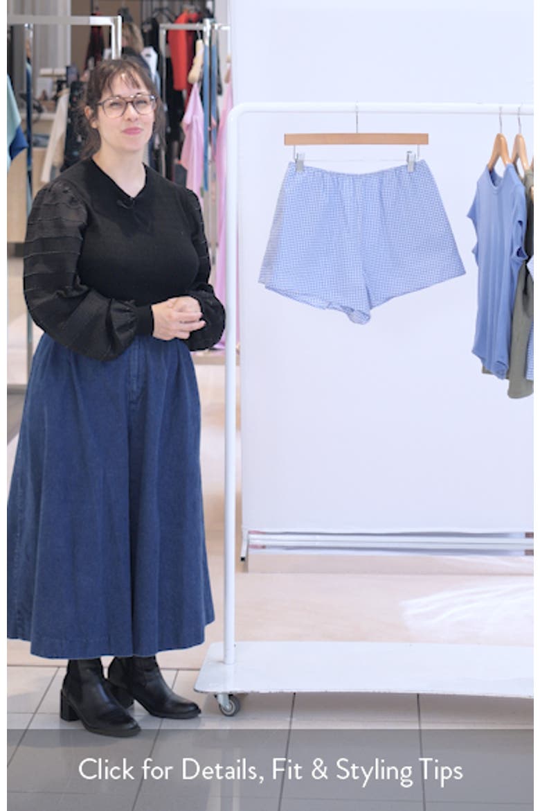 Gingham Cotton Sleep Shorts video