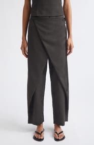 ST. AGNI Wrap Rouleau Wool Blend Pants