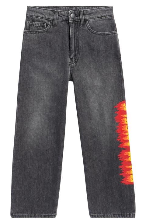 Kids' Flames Straight Leg Jeans