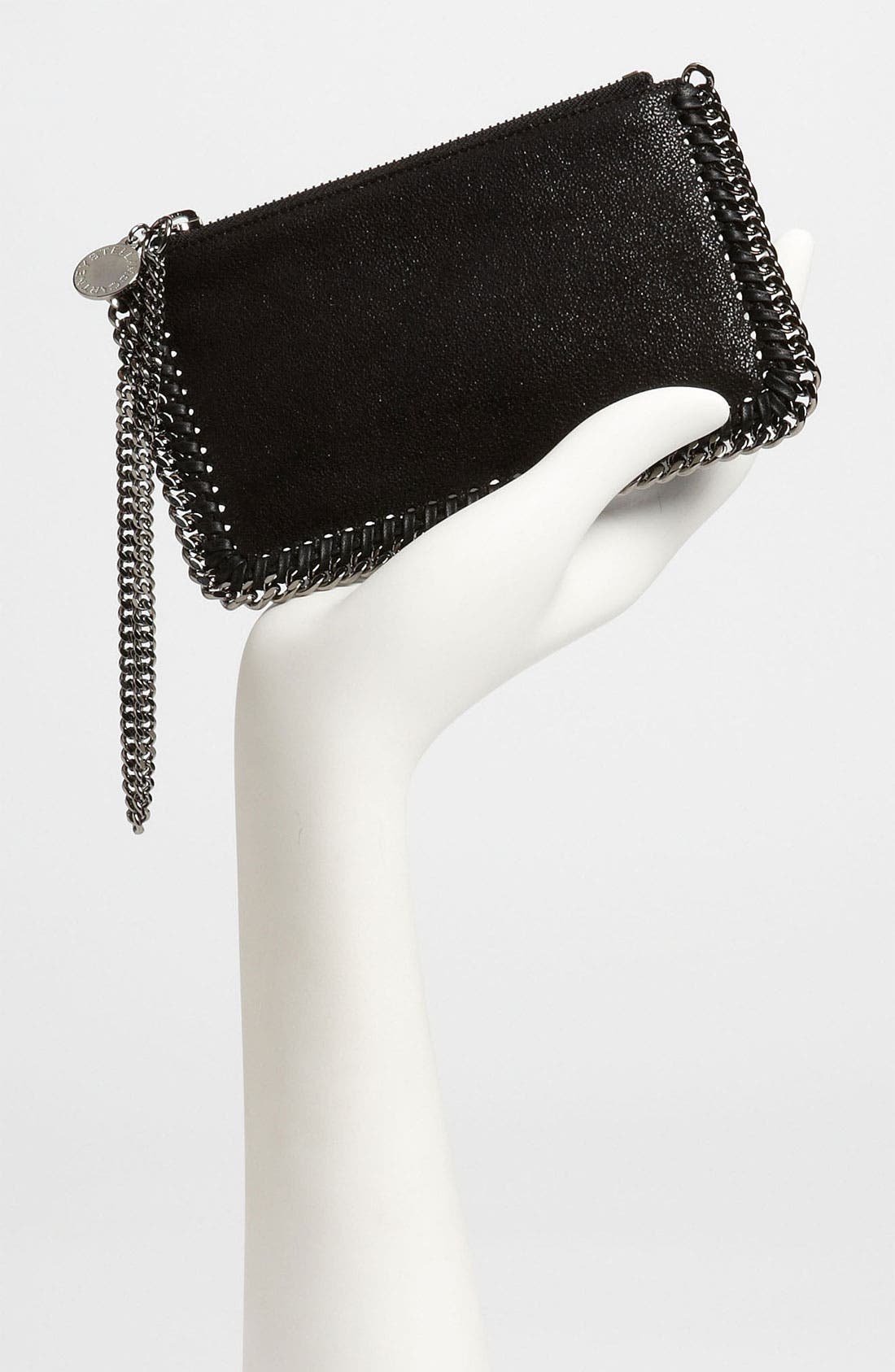 Stella McCartney 'Falabella' Shaggy Deer Wristlet, Alternate, color, 