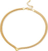 SAVVY CIE JEWELS Mesh Chain Collar Necklace