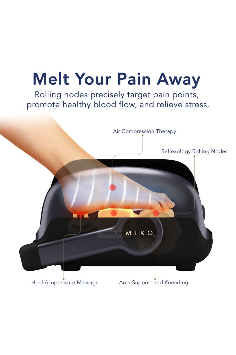 MAS II Foot, Leg & Calf Massager with Heat, Alternate, color, Charcoal