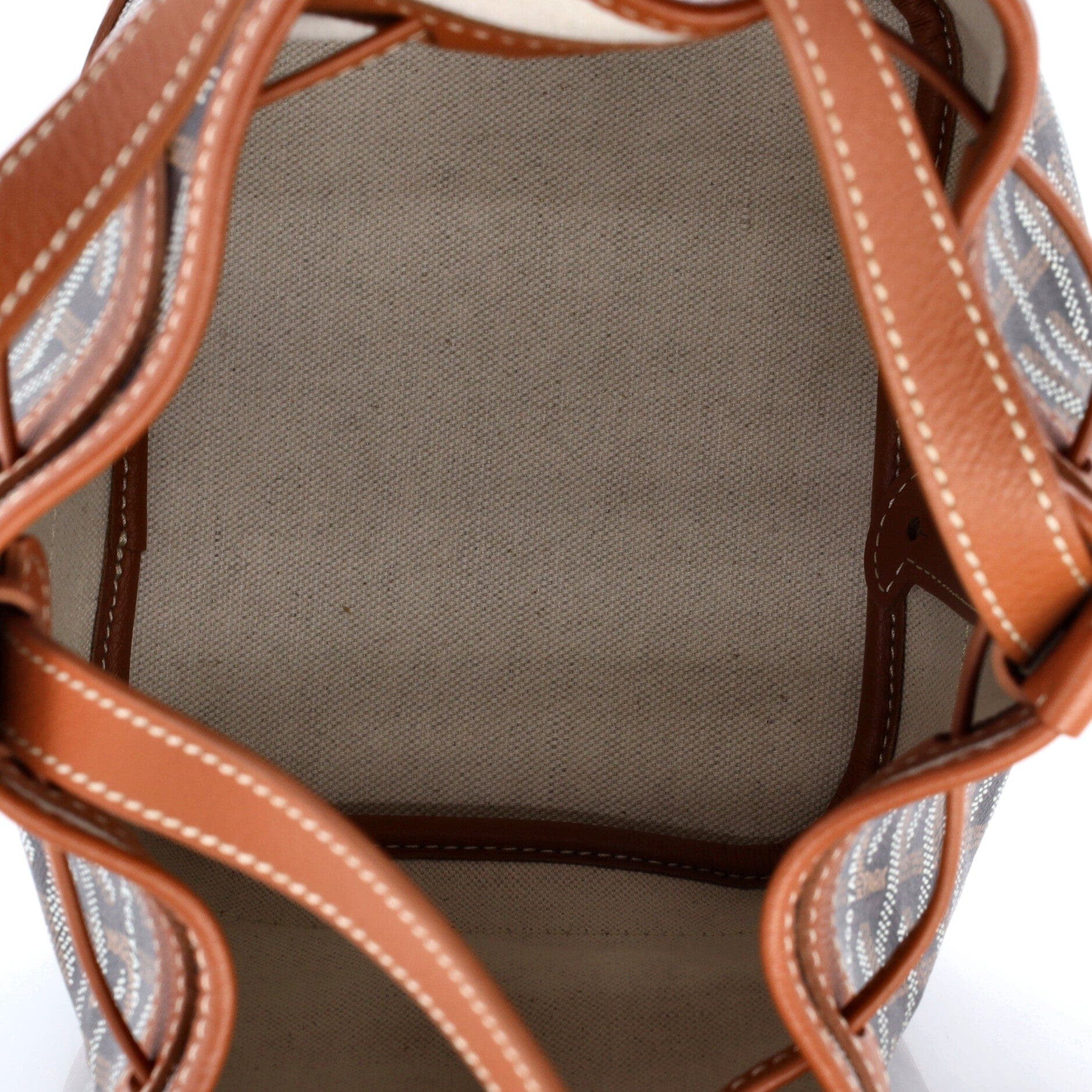 Petit Flot Bucket Bag Coated Canvas PM, Alternate, color, Brown