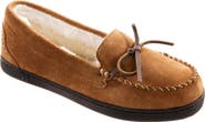 ISOTONER Suede Faux Shearling Line Slipper