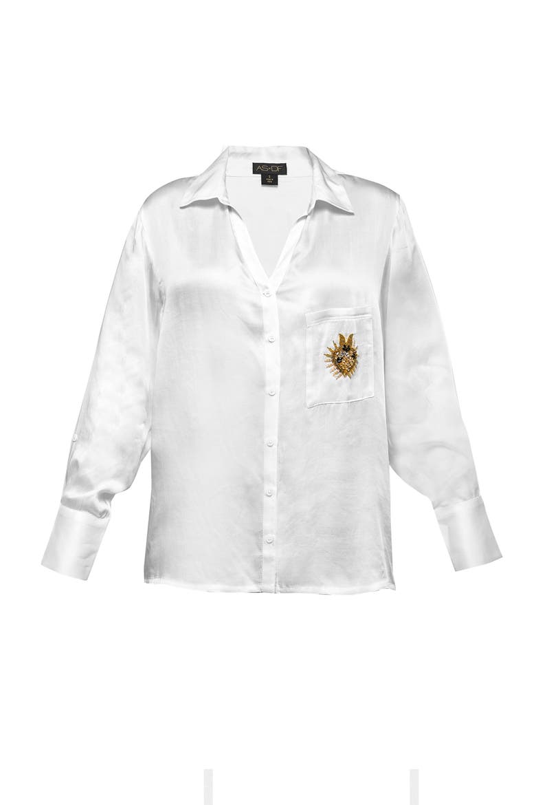 Corazon Blouse, Alternate, color, White