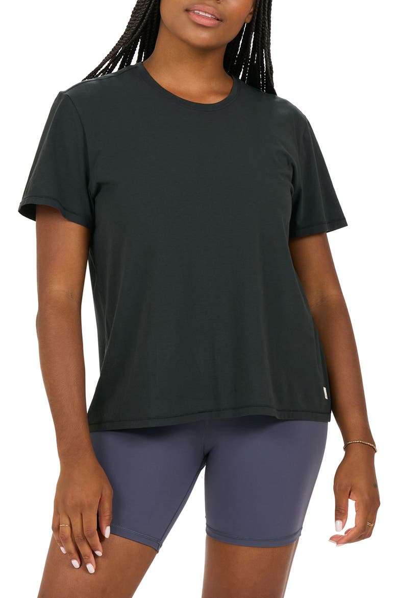 Feather T-Shirt, Main, color, WASHED BLACK