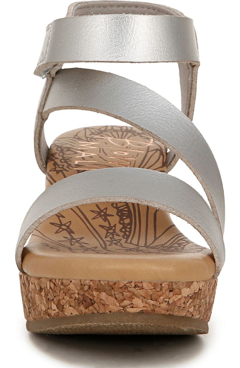 Blowfish Malibu Kids' Loverli Cork Wedge Sandal, Alternate, color, Silver