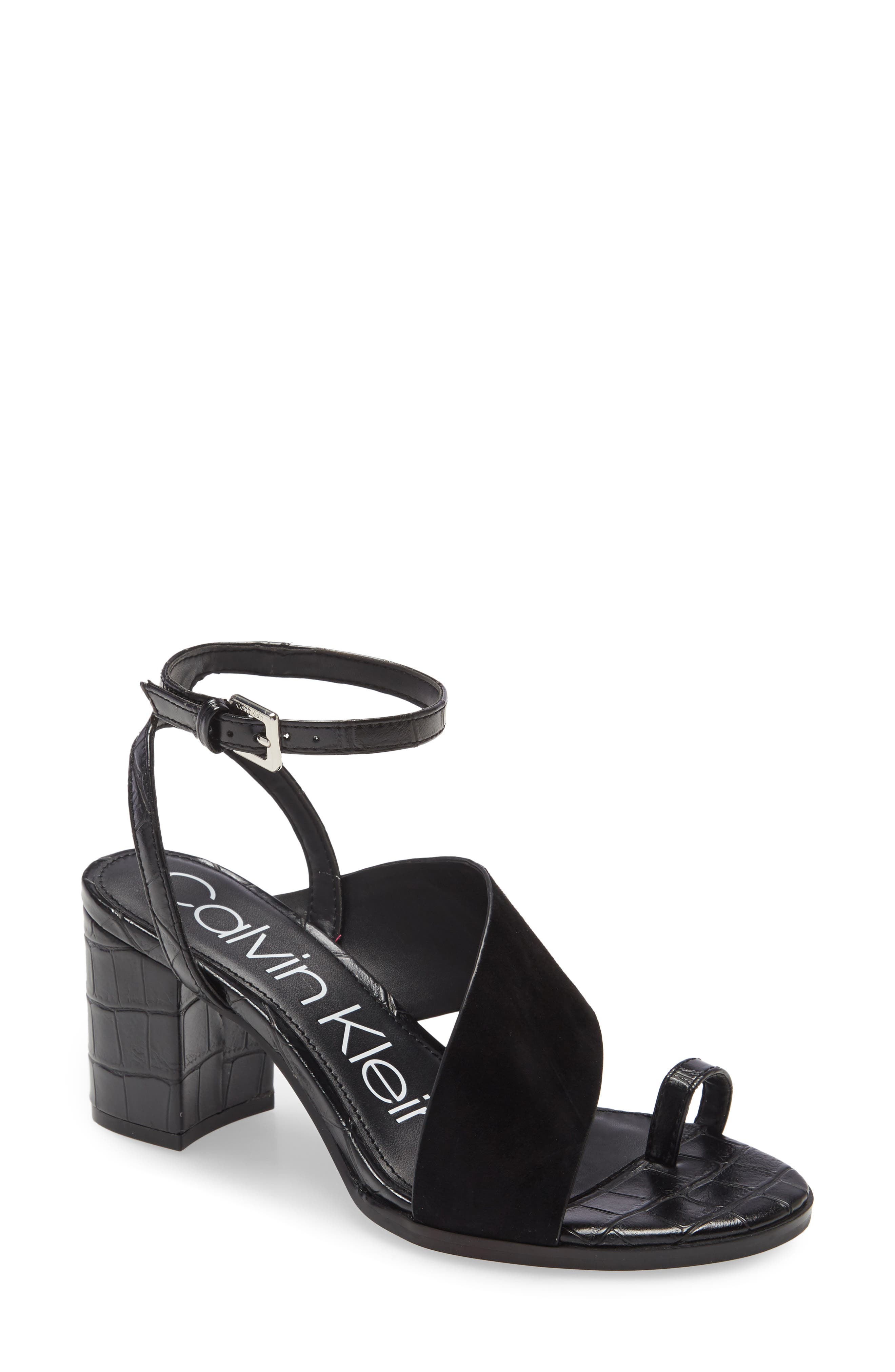 Calvin Klein Coleen Ankle Strap Sandal, Main, color, 