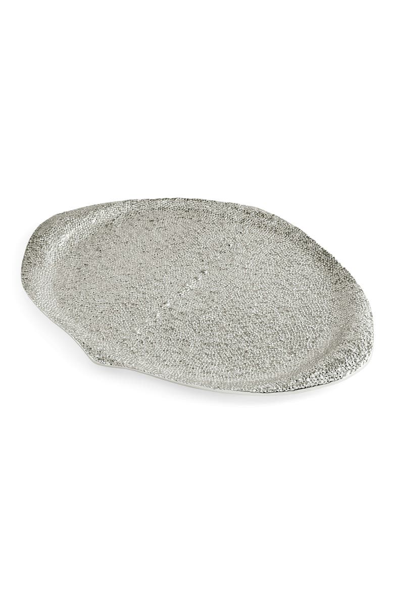 Shagreen Large Tray, Alternate, color, Silver