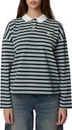 Good For Nothing Long Sleeve Striped Polo