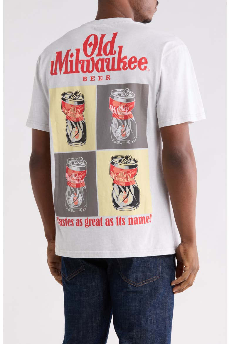 Old Milwaukee Pop Graphic Tee, Alternate, color, ICE GREY MINERAL