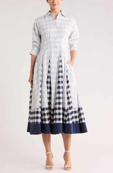 Simkhai Jazz Pintuck Cotton Shirtdress