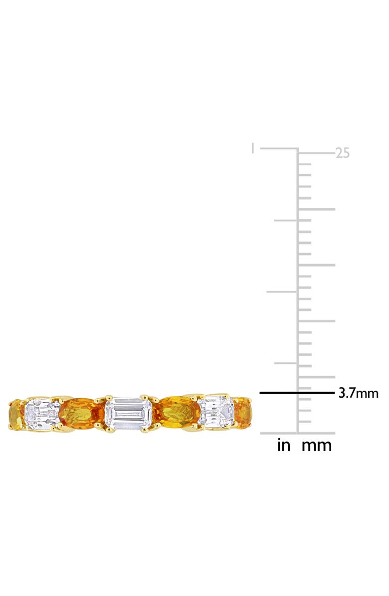Julianna B. Sapphire & White Sapphire Semi-Eternity Ring 14k, Alternate, color, Yellow Sapphire/Yellow Gold